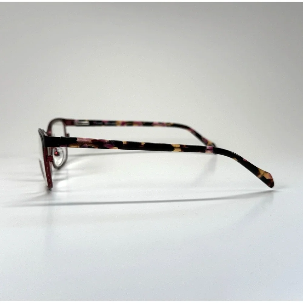LAURA ASHLEY Caroline Eyeglasses Frame Only 53-17-135 Dark Burgundy Red Full Rim